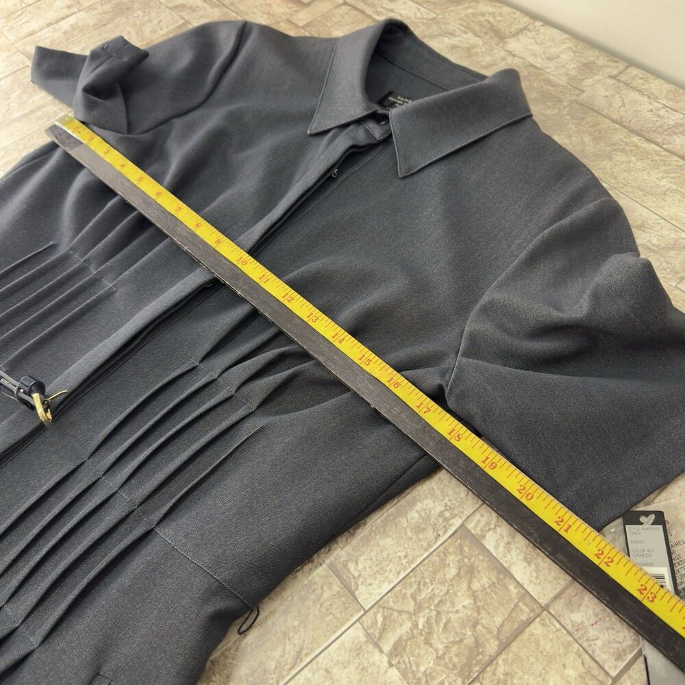 NWT Tahari Arthur S Levine Notch Collar Sheath Dress Size 10 Petite - Picture 11 of 17